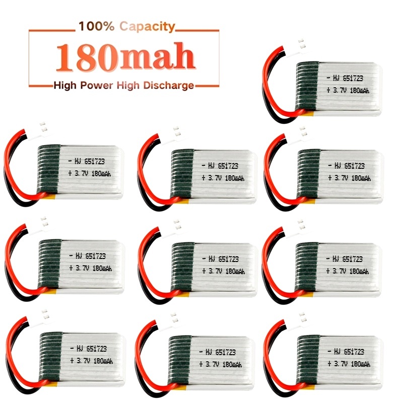 Rc Helicopter Coaxial - Batterie Lipo JJRC H8 Mini 3.7v