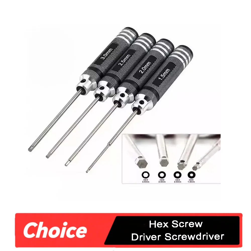 Rc Helicopter Tool Kit - Jeu de tournevis hexagonaux 1,5/2,0/2,5/3,0 mm